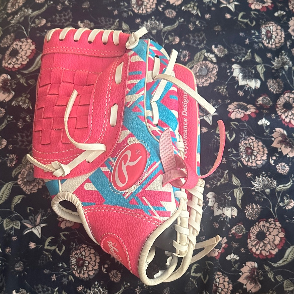 Rawlings Pink and Blue Glove
